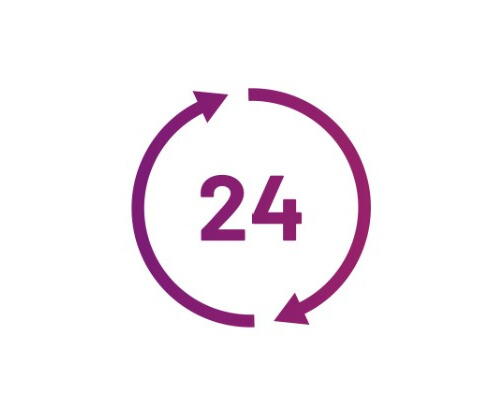 24-hour turnaround service