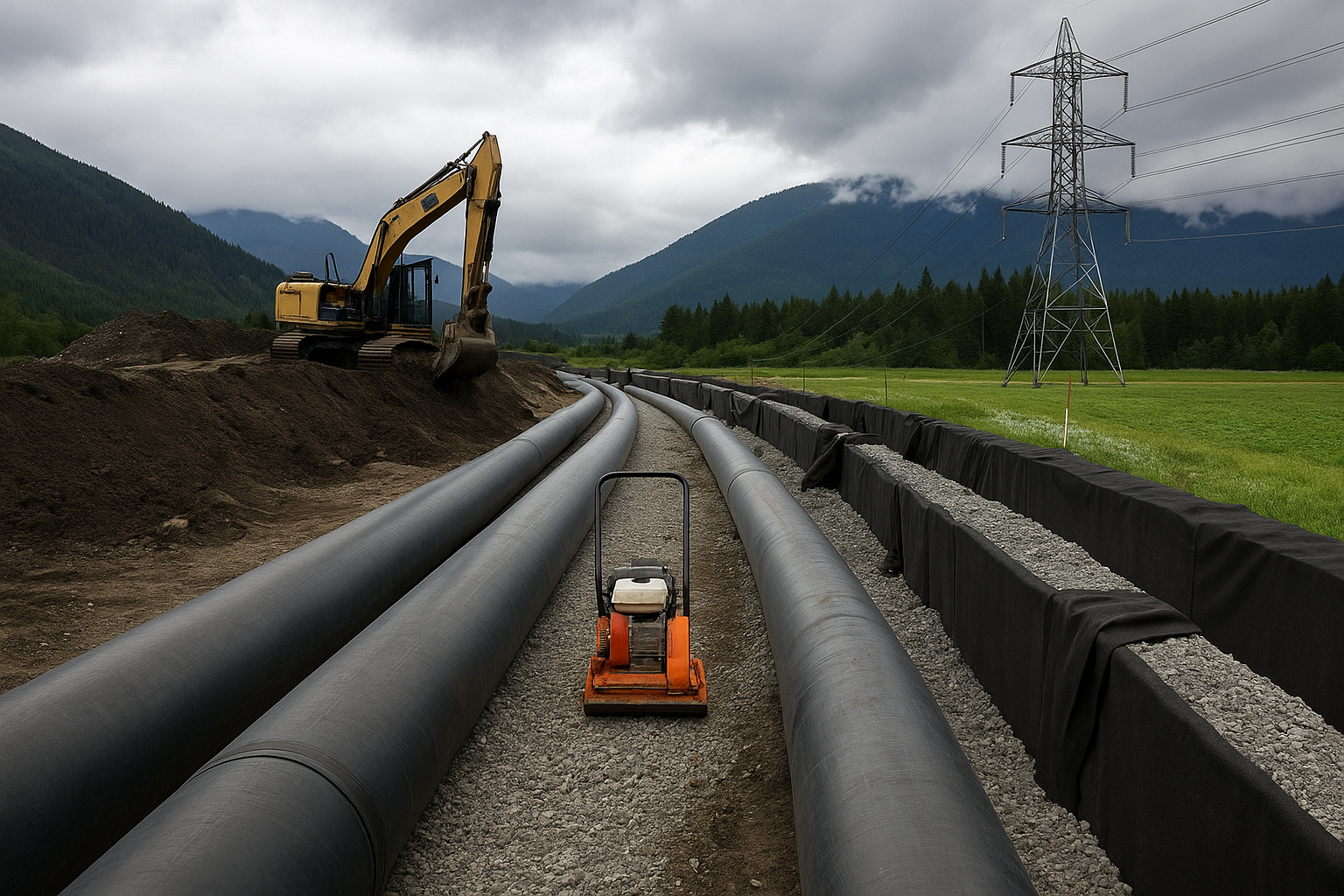 Utility plans and excavation notes