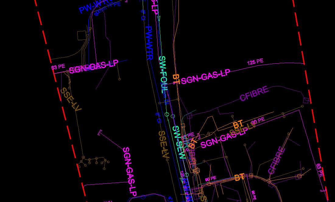 CAD utility drawing example
