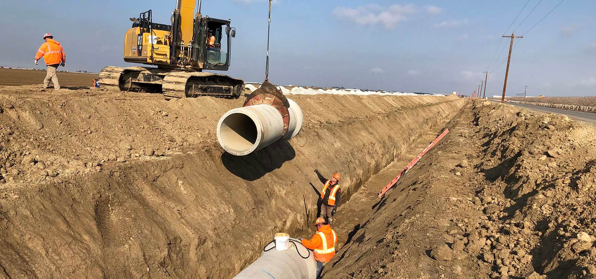 Underground utilities site